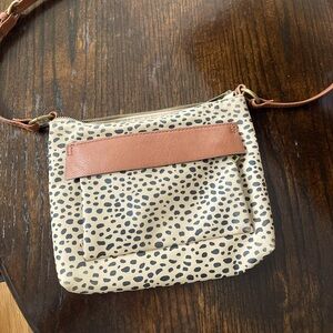 Polka dot crossbody purse